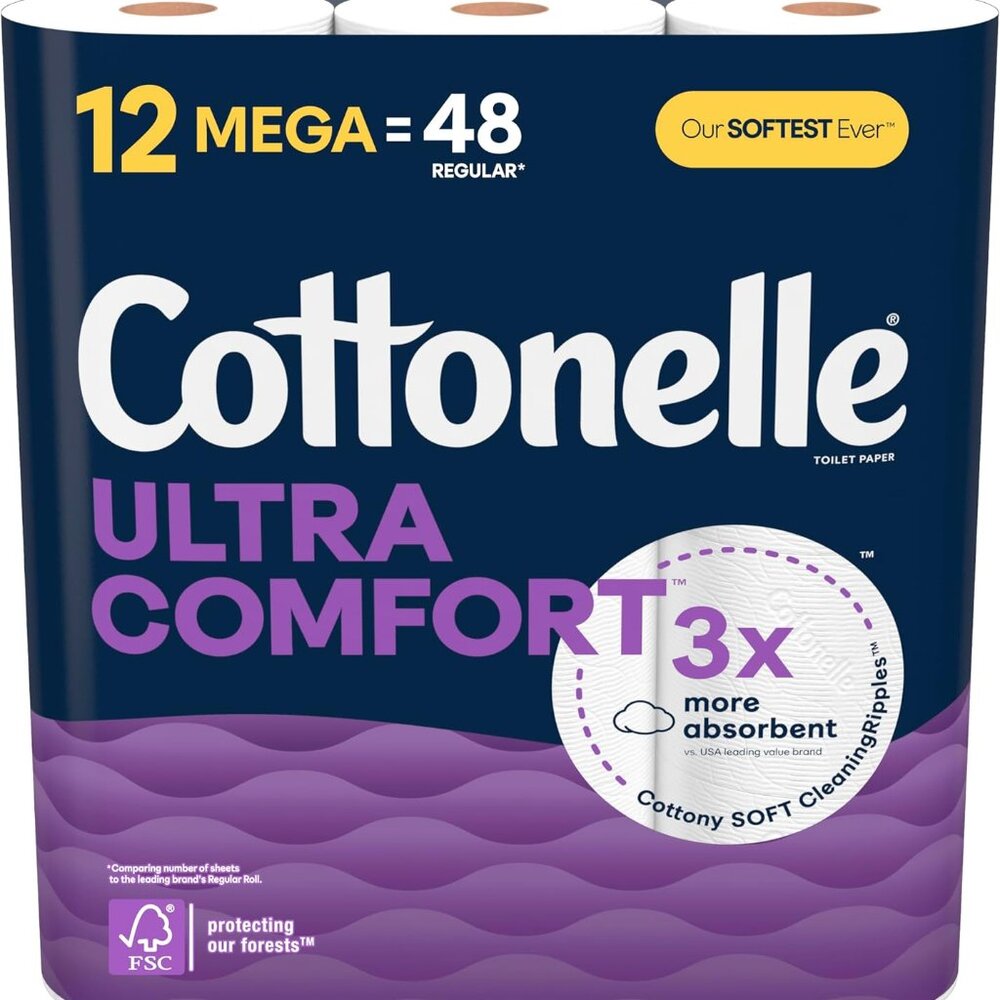 Cottonelle Ultra Comfort Toilet Paper - Strong Toilet Tissue